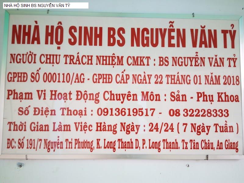 NHÀ HỘ SINH BS NGUYỄN VĂN TỶ