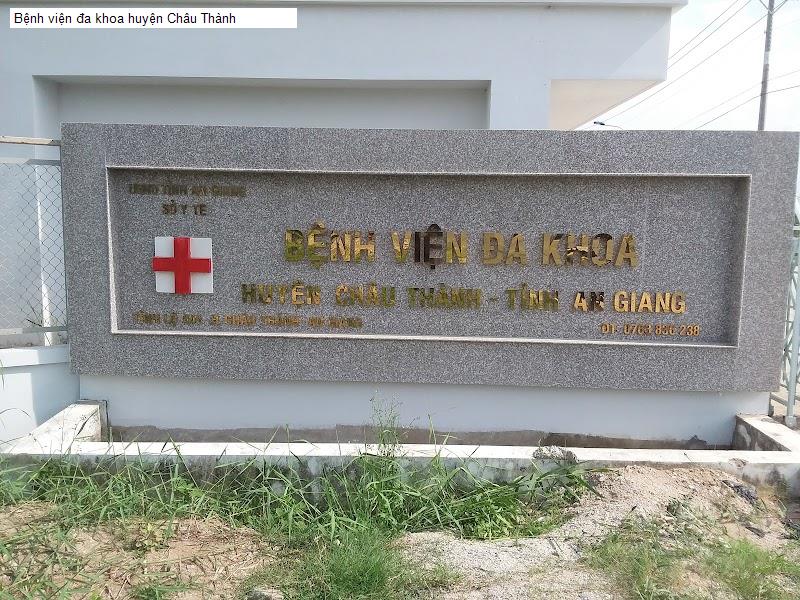 Bệnh viện đa khoa huyện Châu Thành