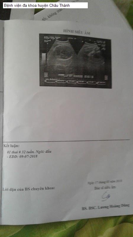 Bệnh viện đa khoa huyện Châu Thành