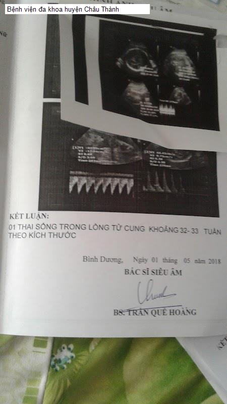 Bệnh viện đa khoa huyện Châu Thành