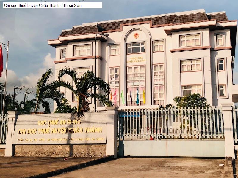 Chi cục thuế huyện Châu Thành - Thoại Sơn