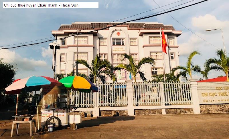 Chi cục thuế huyện Châu Thành - Thoại Sơn