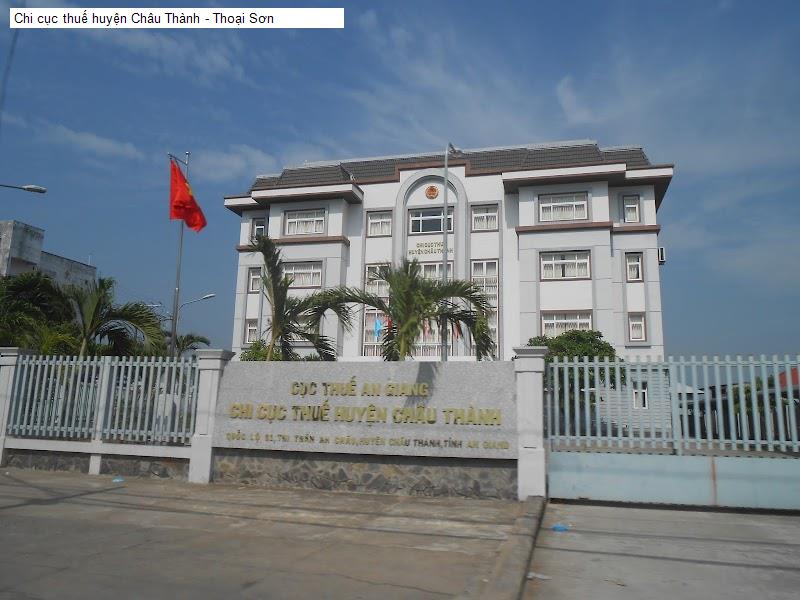 Chi cục thuế huyện Châu Thành - Thoại Sơn